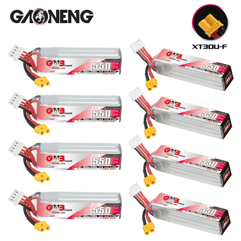 Drone Racing Battery - GNB HV 11.4V 550mAh 100C/200C リポバッテリー