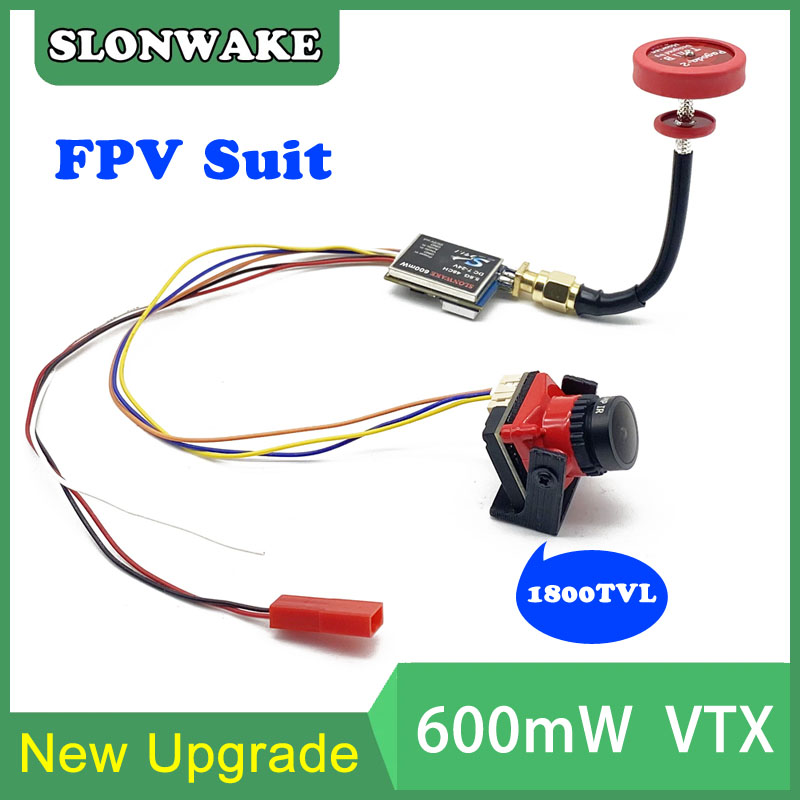 Drone Racing Frame - すぐに使える5.8G 48CH 600mWビデオ送信機とCmos 1800TVLミニFPVカメラ2.1mmレンズ調整可能 RC FPVレーシングドローン用