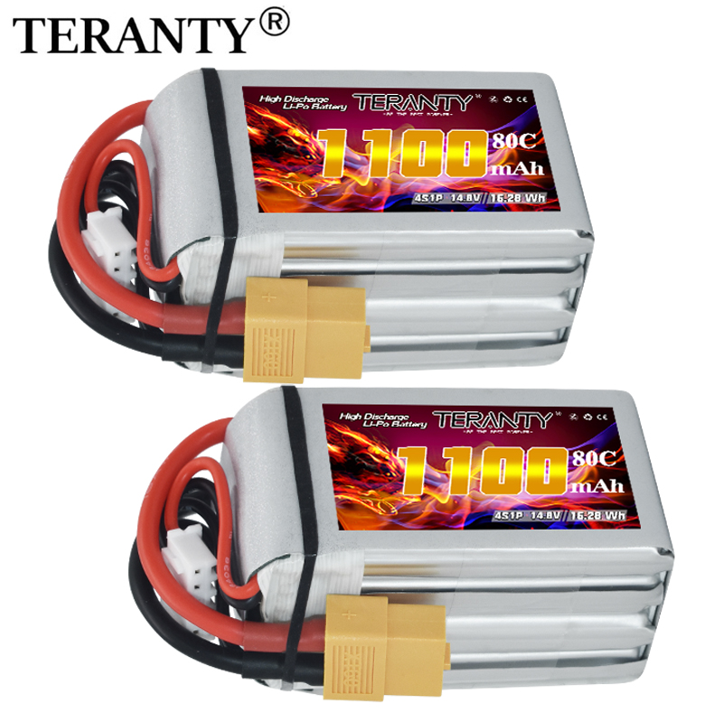 Drone Racing Battery - TERANTY 4S 1100mAh 80C/160C リポバッテリー RC