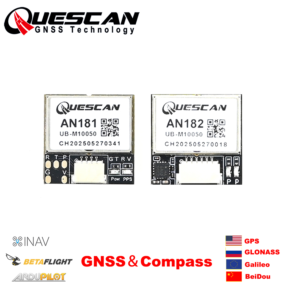 Drone Racing Flight Controller - QUESCAN 18mm M10 GPS GNSSモジュール（コンパス付き）25Hz GPS