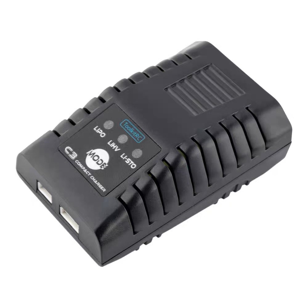 Drone Racing Charger - ToolkitRC C3 コンパクト 25w バッテリー充電器 最大