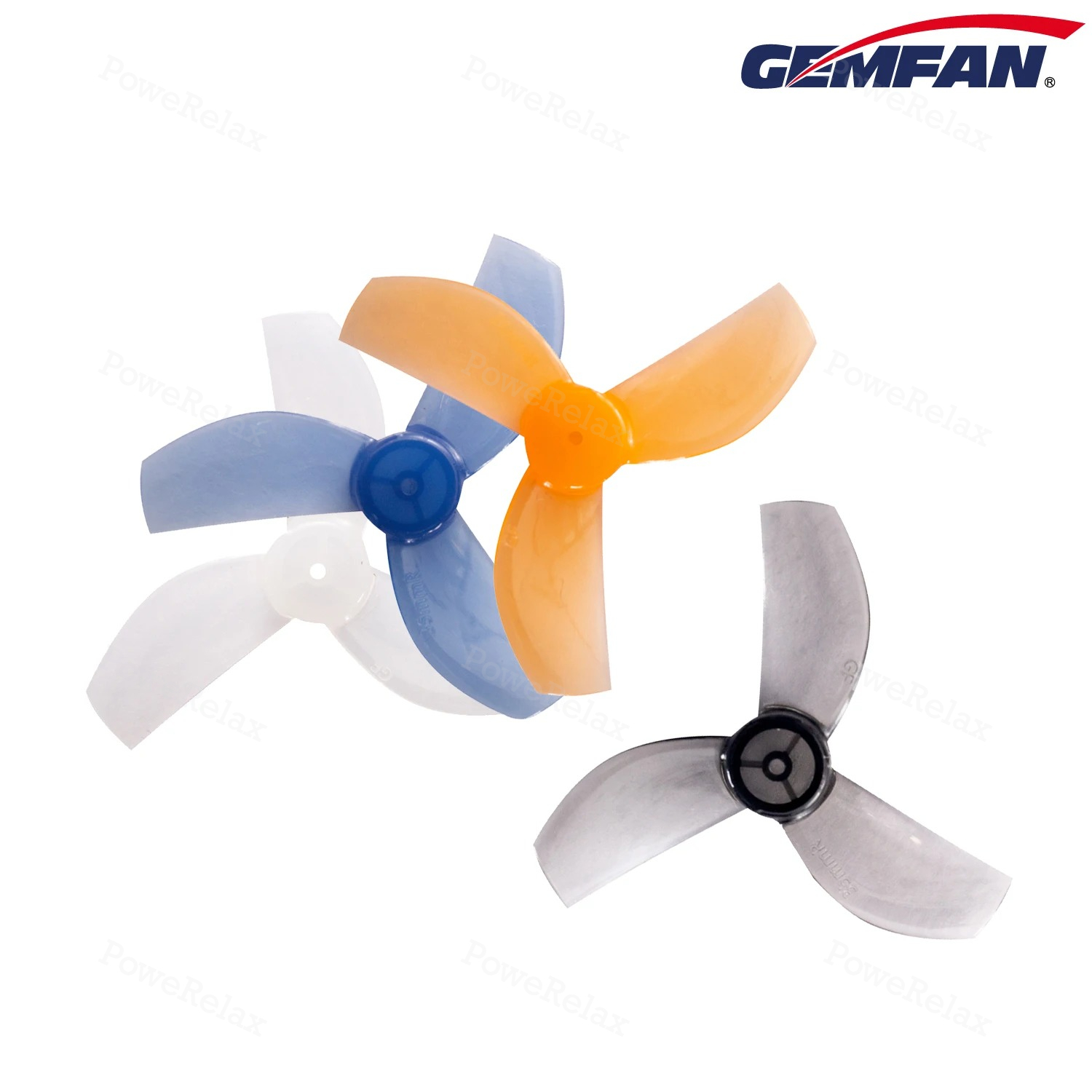 Drone Racing Motor - 16ペアGemfan 35mm-3 35mm 3ブレードPCマイクロプロペラ1.0mm RC FPVレーシングフリースタイルFPV