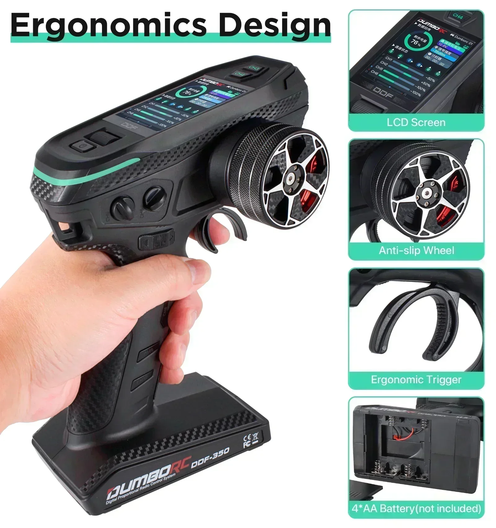 DUMBORC DDF-350 10CH RC リモコン 2 - Drone Racing Receiver のレビューと価格