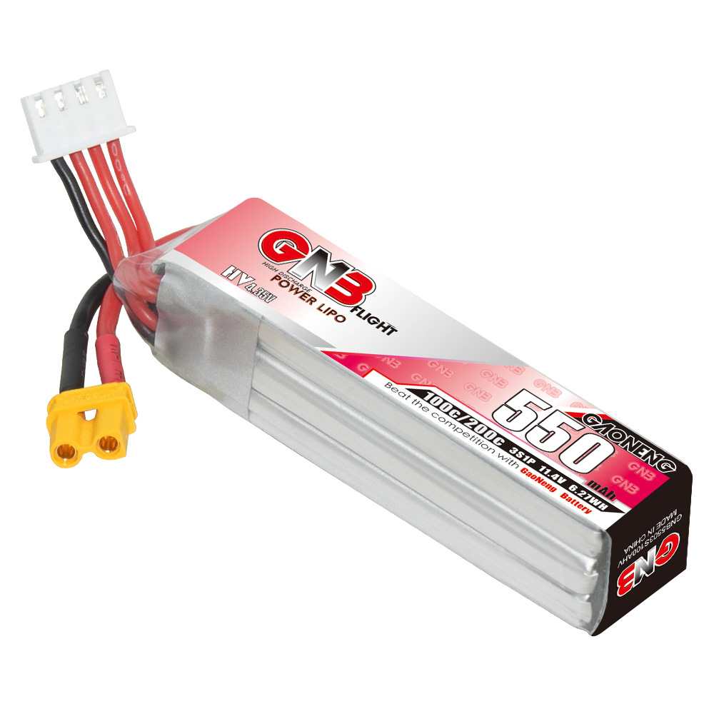 GNB HV 11.4V 550mAh 100C/200C  - Drone Racing Battery のレビューと価格