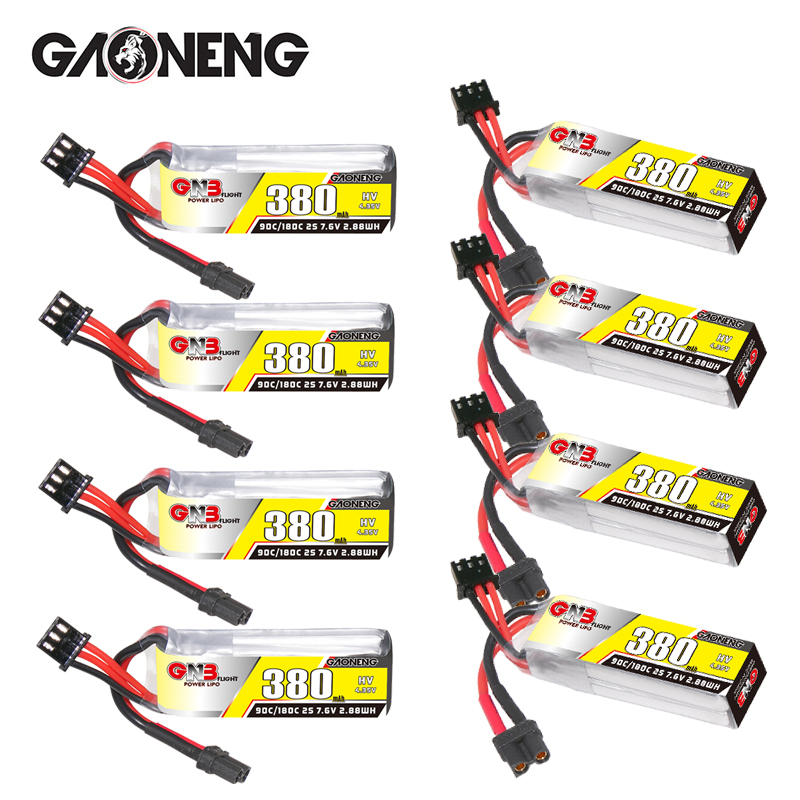 GNB 2S 7.6V 380mAh 90C/180C リポ - Drone Racing Battery のレビューと価格
