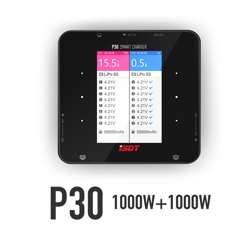 ISDT P30 デュアルバランスチャージャー 信号チャンネ - Drone Racing Charger のレビューと価格